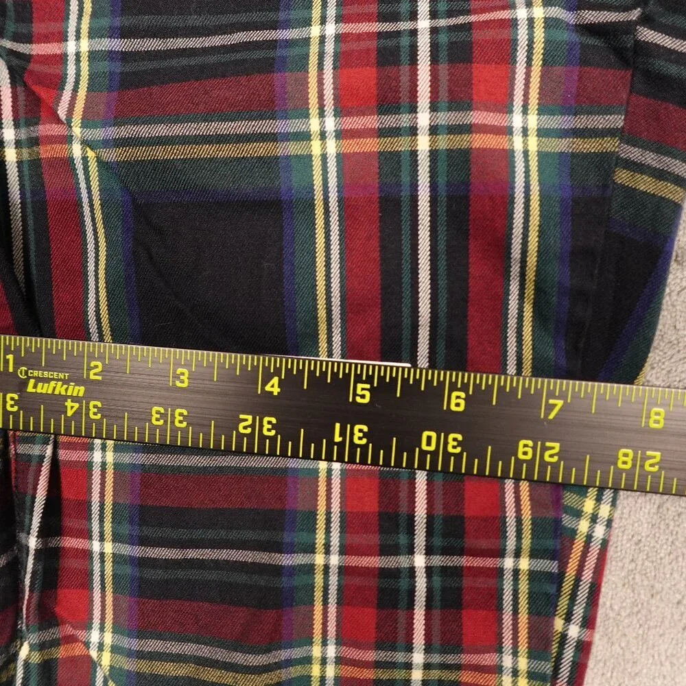 vineyard vines Jamie high‎ rise jolly plaid pants women's 0 multi-color